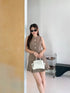 Casual Long Vest With Mini Skort